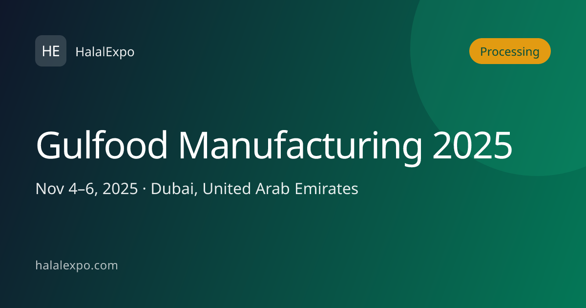 Gulfood Manufacturing 2025