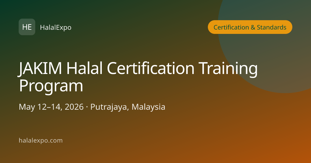 JAKIM Halal Certification Training Program